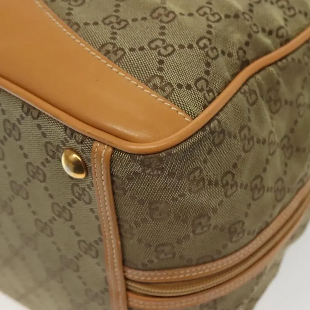 GUCCI GG Canvas Boston Bag Gold Beige 013 123 013 123